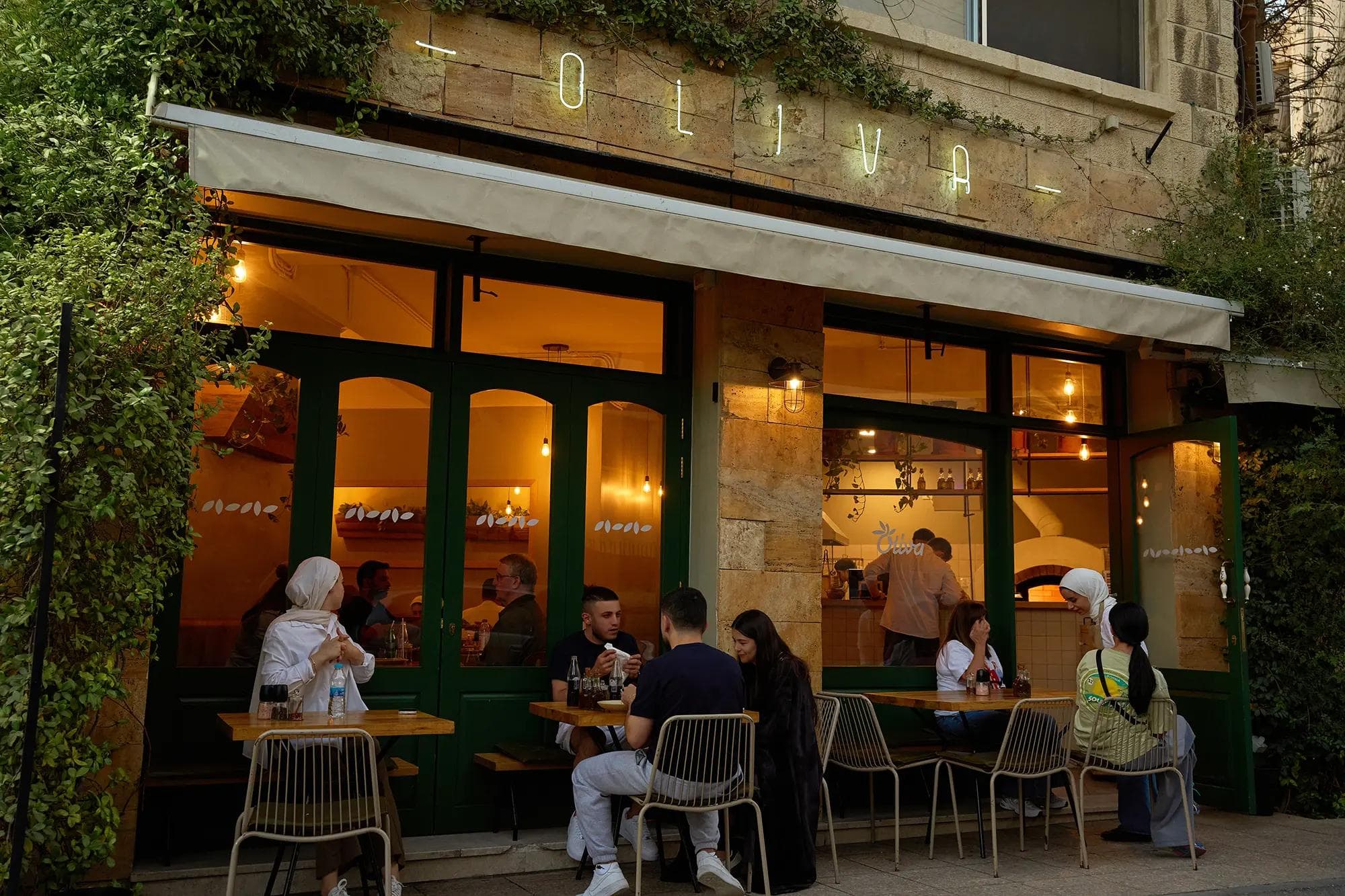 Oliva Entrance at night